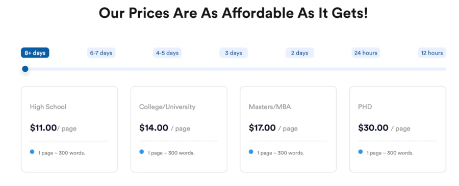 Prices and Deadlines